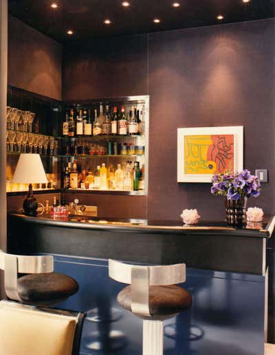  Mid-Century Modern Apartment Bar and Game Room. Midtown East Triplex by Pierce Allen .