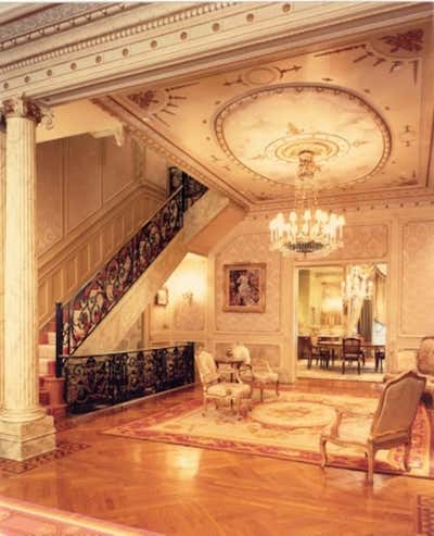  Traditional Family Home Entry and Hall. Manhattan's Museum Townhouse by Linda Ruderman Interiors.