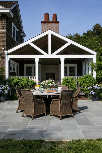 Coastal Patio and Deck. East Hampton New Traditional by Chango & Co..