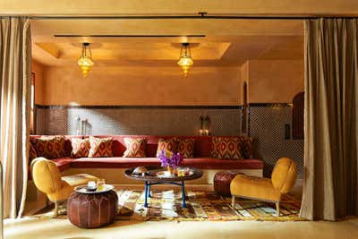  Moroccan Bar and Game Room. Manhattan Townhouse by Pierce Allen .