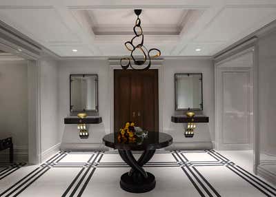 Contemporary Apartment Entry and Hall. Houston High-rise by Linda Ruderman Interiors.