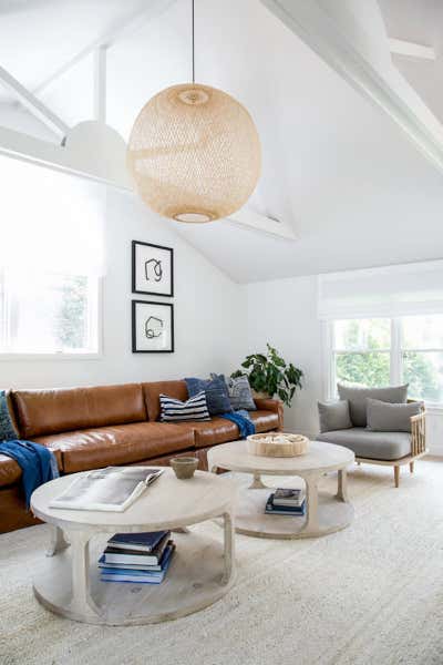  Contemporary Vacation Home Living Room. East Hampton Post-Modern by Chango & Co..