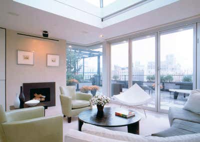  Transitional Apartment Living Room. Chelsea Penthouse by Pierce Allen .