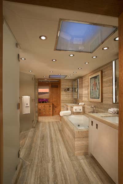  Modern Transportation Bathroom. Luxury Yatch by Pierce Allen .