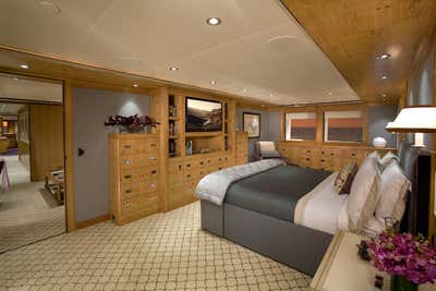  Coastal Traditional Transportation Bedroom. Luxury Yatch by Pierce Allen .