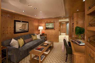  Coastal Traditional Transportation Office and Study. Luxury Yatch by Pierce Allen .
