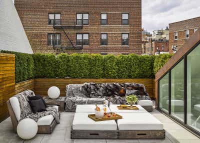 Contemporary Patio and Deck. West Village Townhouse by Pierce Allen .