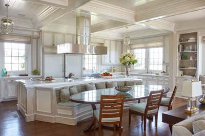 Contemporary Vacation Home Kitchen. Riverside Retreat by Linda Ruderman Interiors.