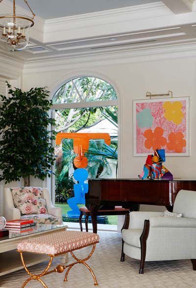  Eclectic Vacation Home Living Room. Intercoastal Spender by Linda Ruderman Interiors.