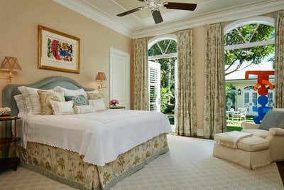  Eclectic Vacation Home Bedroom. Intercoastal Spender by Linda Ruderman Interiors.