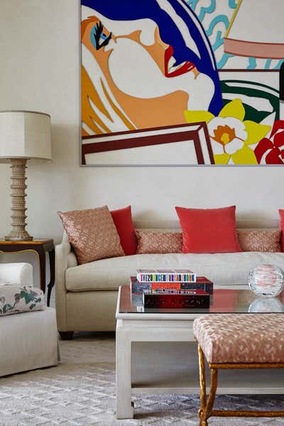  Eclectic Vacation Home Living Room. Intercoastal Spender by Linda Ruderman Interiors.