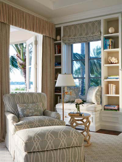  English Country Vacation Home Bedroom. Intercoastal Spender by Linda Ruderman Interiors.