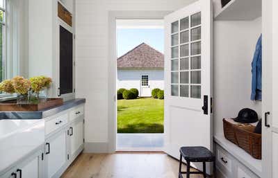  Coastal Vacation Home Entry and Hall. Further Lane by Dan Scotti Design.