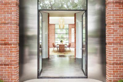  Mid-Century Modern Family Home Entry and Hall. Oak Lane by Dillon Kyle Architecture.