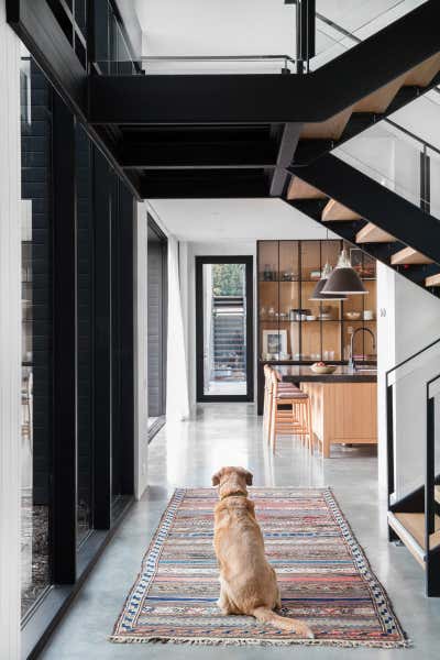  Scandinavian Family Home Entry and Hall. Client Black Houses Are The Best Houses by Amber Interiors.