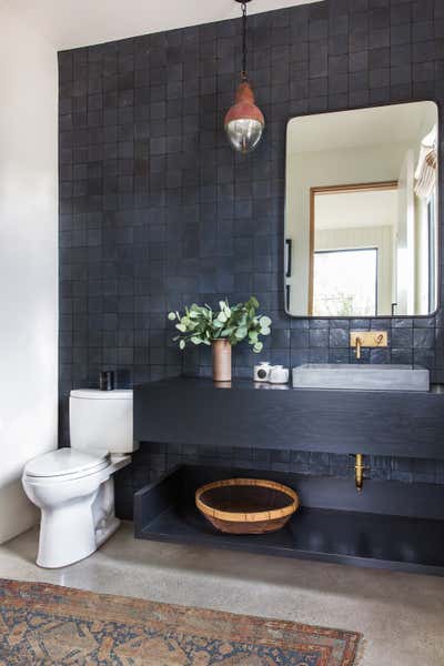  Modern Family Home Bathroom. Client Black Houses Are The Best Houses by Amber Interiors.