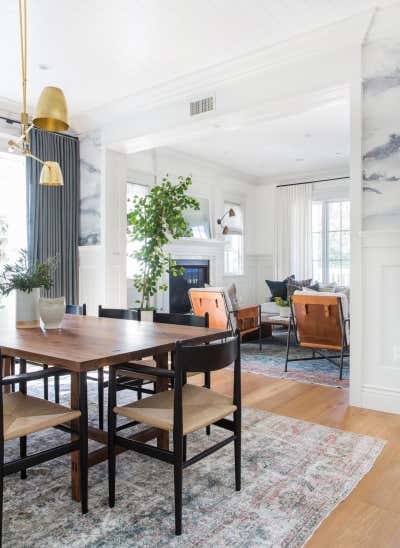  Eclectic Family Home Dining Room. Client Welcome To LA We Hope You Stay by Amber Interiors.