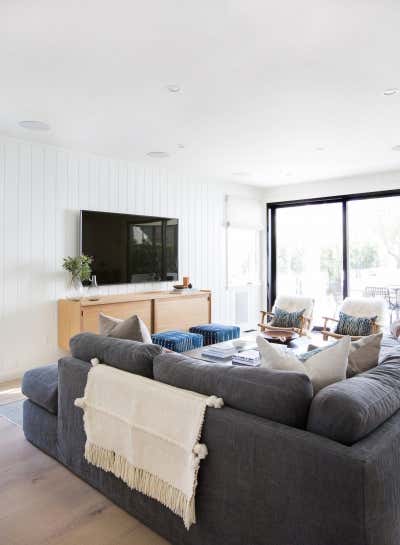  Cottage Family Home Living Room. Client Holla at La Jolla by Amber Interiors.