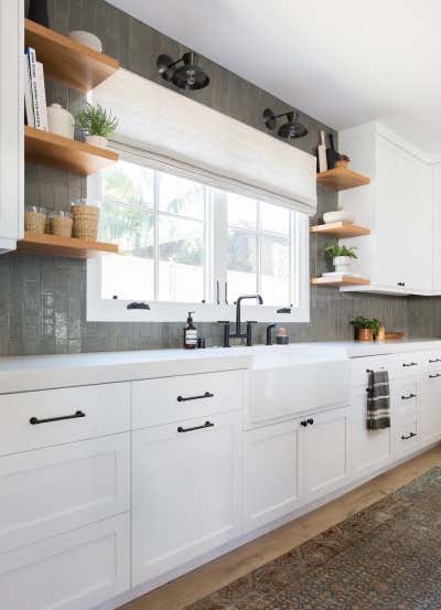  Modern Cottage Family Home Kitchen. Client Holla at La Jolla by Amber Interiors.
