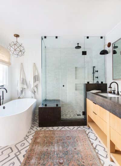  Modern Family Home Bathroom. Client Holla at La Jolla by Amber Interiors.