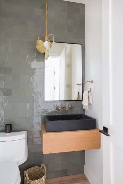 Modern Family Home Bathroom. Client Holla at La Jolla by Amber Interiors.