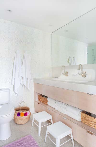  Beach Style Family Home Bathroom. Client Sandy Castles by Amber Interiors.
