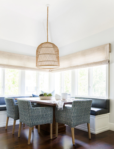 Cottage Beach House Dining Room. Client Second Times a Charm by Amber Interiors.