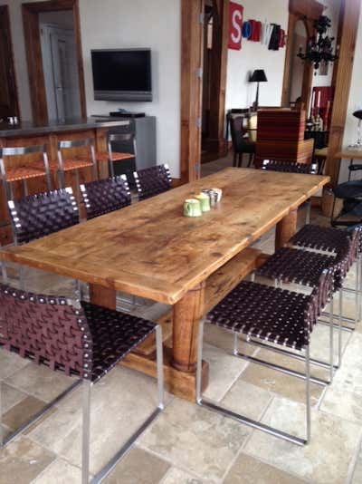 Rustic Vacation Home Dining Room. Aspen Kitchen by KKM Design Group, Inc.