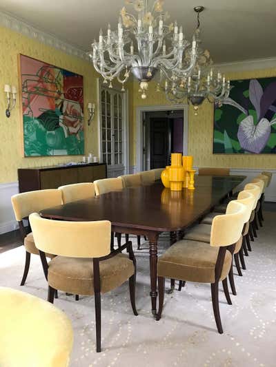  Mid-Century Modern Apartment Dining Room. Waverly  by KKM Design Group, Inc.