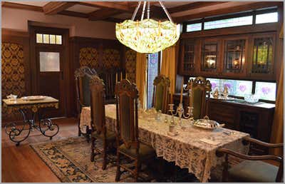  Victorian Entertainment/Cultural Dining Room. American Horror Story by Ellen Brill - Set Decorator & Interior Designer.