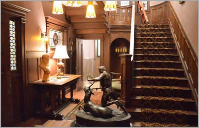 Victorian Entertainment/Cultural Entry and Hall. American Horror Story by Ellen Brill - Set Decorator & Interior Designer.