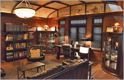  Victorian Entertainment/Cultural Office and Study. American Horror Story by Ellen Brill - Set Decorator & Interior Designer.