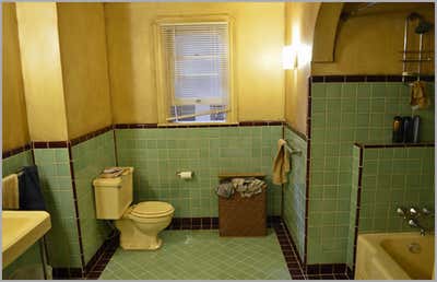 Victorian Entertainment/Cultural Bathroom. American Horror Story by Ellen Brill - Set Decorator & Interior Designer.