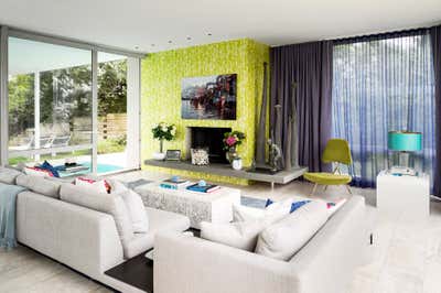  Coastal Beach House Living Room. Montauk Beach House  by Rebekah Caudwell Design.