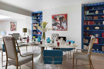  Eclectic Family Home Dining Room. Bloomsbury Townhouse by Rebekah Caudwell Design.