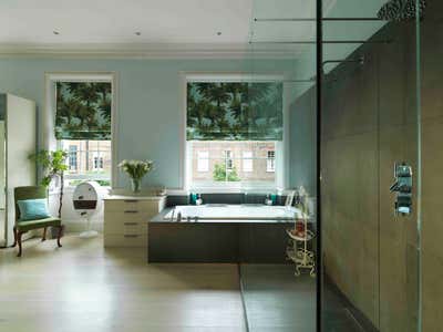  Eclectic Family Home Bathroom. Bloomsbury Townhouse by Rebekah Caudwell Design.