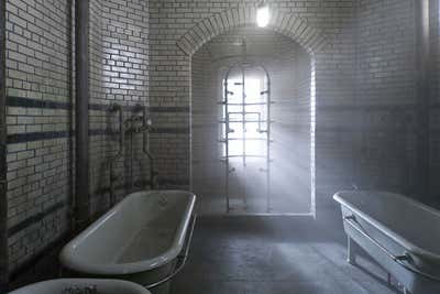 Victorian Entertainment/Cultural Bathroom. American Horror Story: Asylum by Ellen Brill - Set Decorator & Interior Designer.