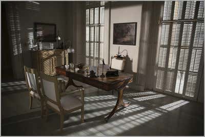  Victorian Entertainment/Cultural Office and Study. American Horror Story: Coven  by Ellen Brill - Set Decorator & Interior Designer.