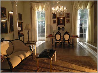  Entertainment/Cultural Living Room. American Horror Story: Coven  by Ellen Brill - Set Decorator & Interior Designer.
