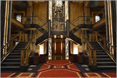  Entertainment/Cultural Entry and Hall. American Horror Story: Hotel by Ellen Brill - Set Decorator & Interior Designer.