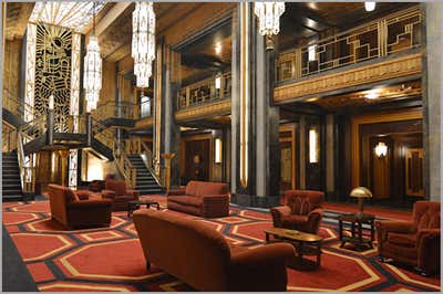  Entertainment/Cultural Lobby and Reception. American Horror Story: Hotel by Ellen Brill - Set Decorator & Interior Designer.