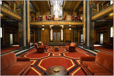  Regency Entertainment/Cultural Lobby and Reception. American Horror Story: Hotel by Ellen Brill - Set Decorator & Interior Designer.