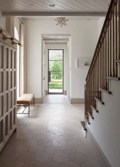  Transitional Family Home Entry and Hall. Dallas Residence by Seitz Design.