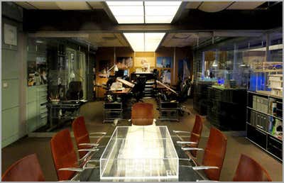  Modern Entertainment/Cultural Meeting Room. CSI: NY by Ellen Brill - Set Decorator & Interior Designer.