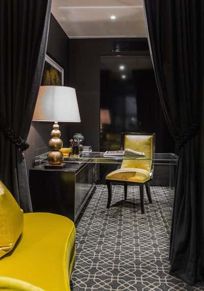  Eclectic Apartment Office and Study. City Pied-a-terre by Brendan Wong Design.