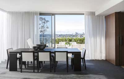  Contemporary Apartment Dining Room. Sydney Sky Home by Brendan Wong Design.