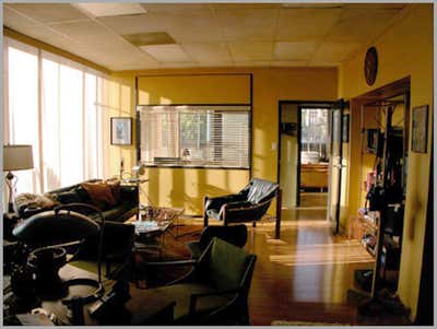 Mid-Century Modern Meeting Room. Marlowe by Ellen Brill - Set Decorator & Interior Designer.
