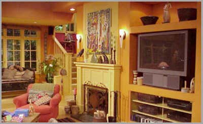  Mid-Century Modern Entertainment/Cultural Living Room. My Wife and Kids by Ellen Brill - Set Decorator & Interior Designer.