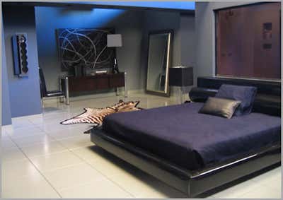  Modern Entertainment/Cultural Bedroom. Nip/Tuck by Ellen Brill - Set Decorator & Interior Designer.
