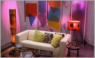  Eclectic Entertainment/Cultural Living Room. Three Sisters by Ellen Brill - Set Decorator & Interior Designer.